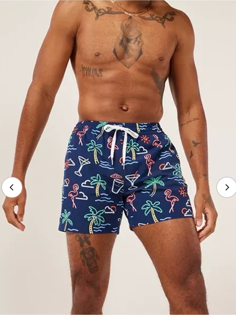 Chubbies Classic Swim Trunks Neon Lights